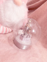 Load image into Gallery viewer, Silver nutcracker snow dome
