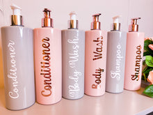 Load image into Gallery viewer, 3 pink pump bottle set
