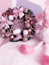 Load image into Gallery viewer, Pink christmas wreath
